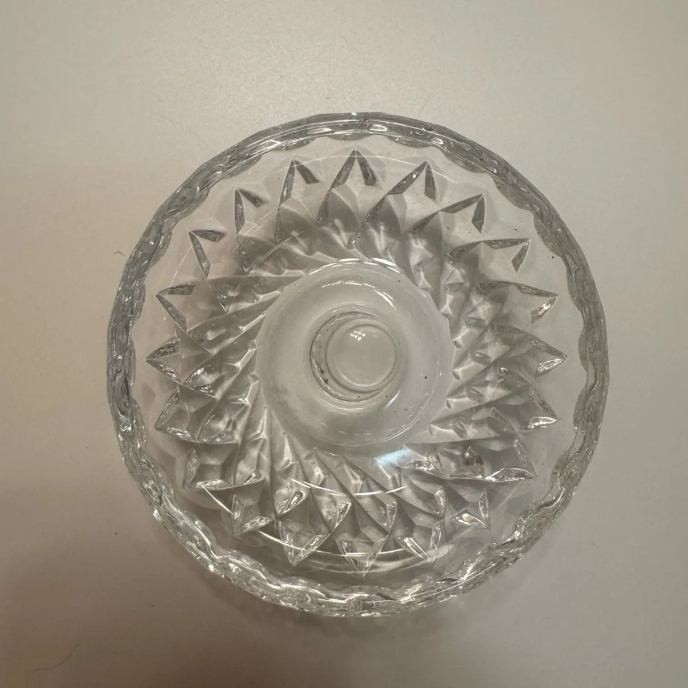American Brilliant Cut Glass Ring Holder